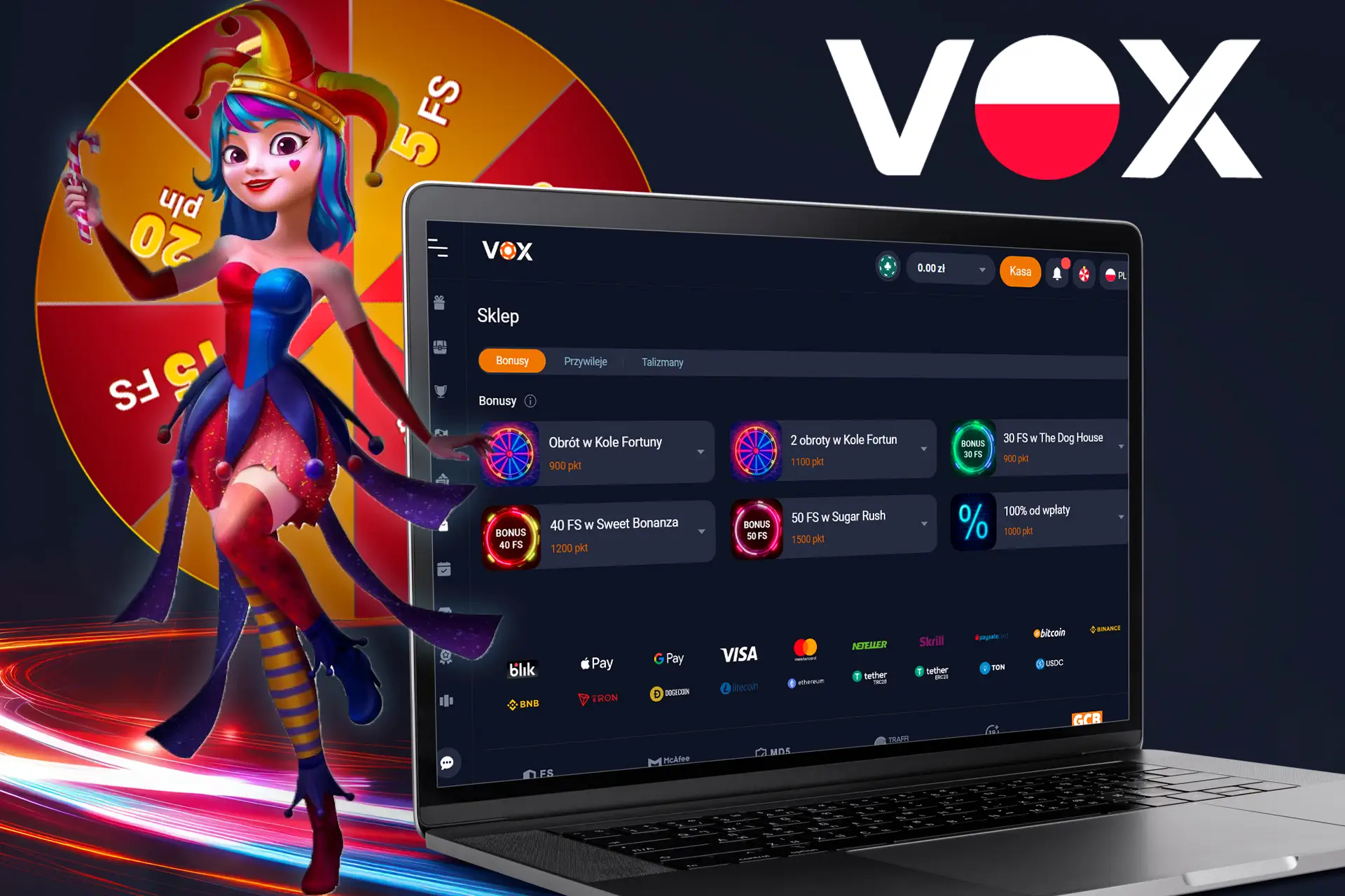 Otrzymuj regularne bonusy