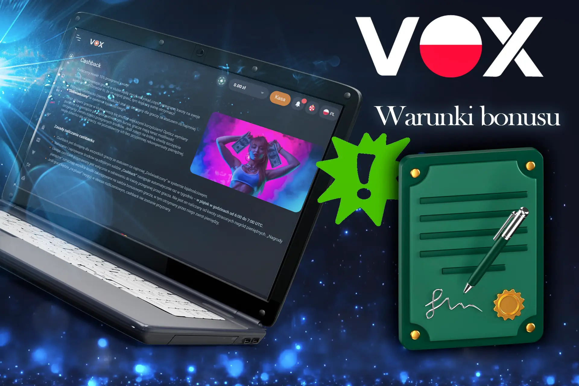 Zapoznaj się z warunkami wybranego bonusu